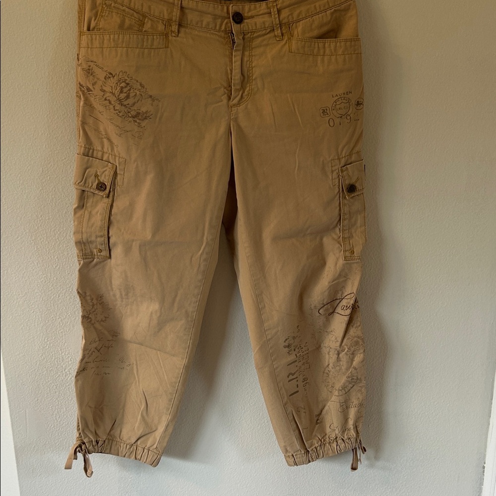 👖 Lauren Ralph Lauren Tan Chic Capris - Size 10